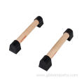 Wood parallettes push up bar